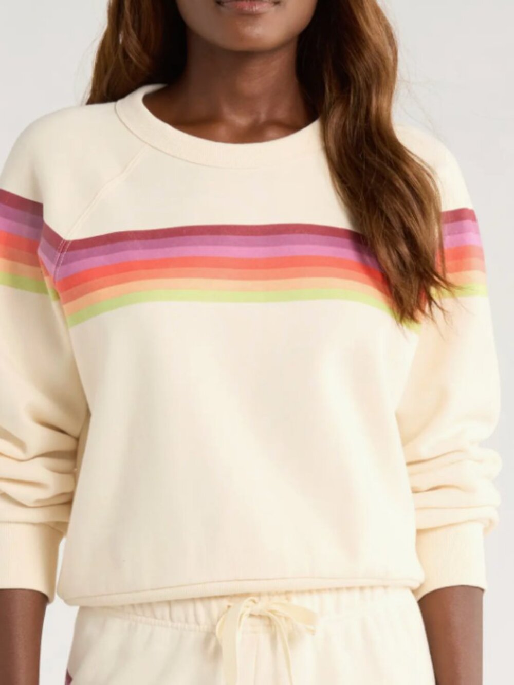 Marine Layer Cloud 9 Striped Crew Neck Sweatshirt Size XS NWOT